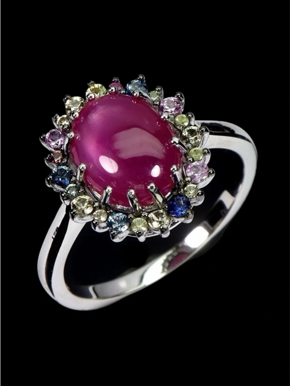 Rare Genuine Ruby with Multi Colored Sapphires
See Video - Picture 2 of 3